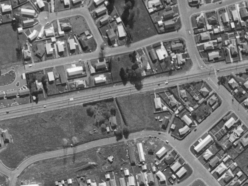 117 Denise Crescent from the air, 1970-1974