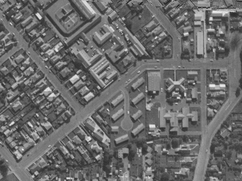 40 Poulson Street from the air, 1970-1974