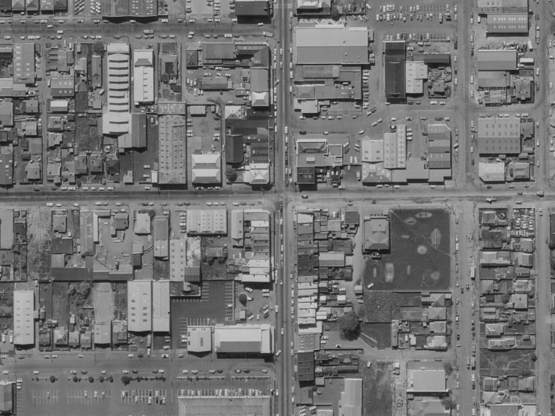 407 Colombo Street from the air, 1970-1974
