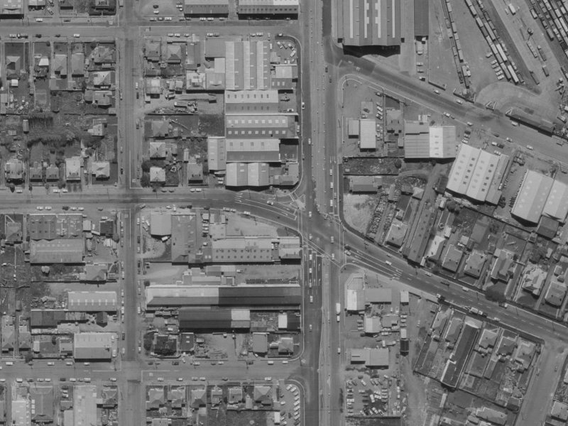 212-210 Wordsworth Street from the air, 1970-1974