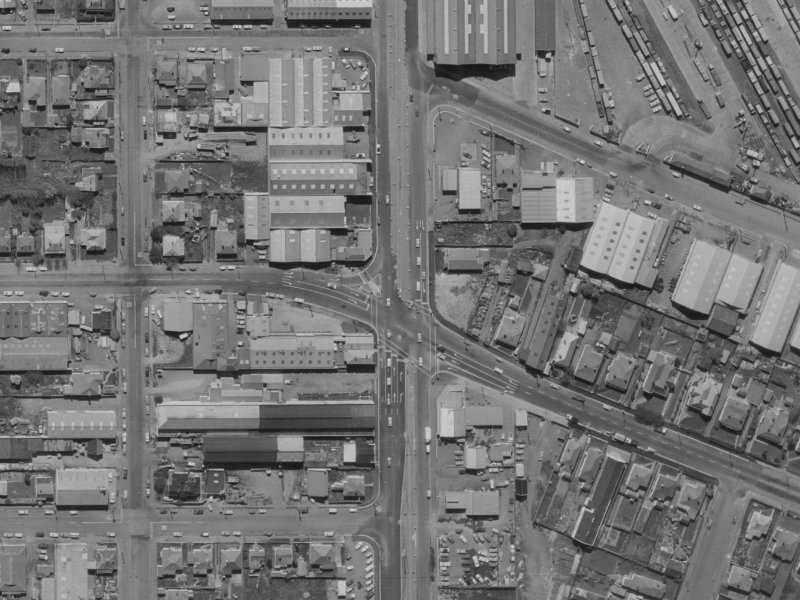 199 Waltham Road from the air, 1970-1974