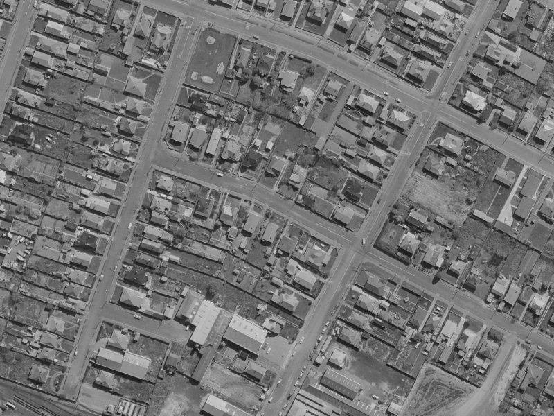 20A Laurence Street from the air, 1970-1974