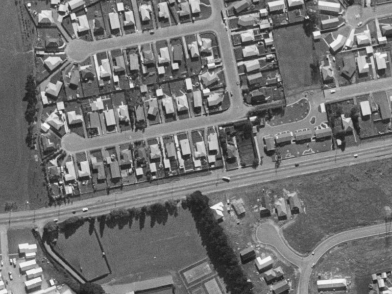 Camelia Place from the air, 1970-1974