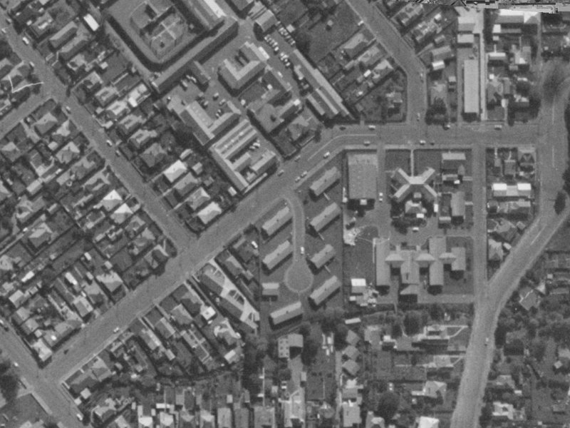 38 Poulson Street from the air, 1970-1974