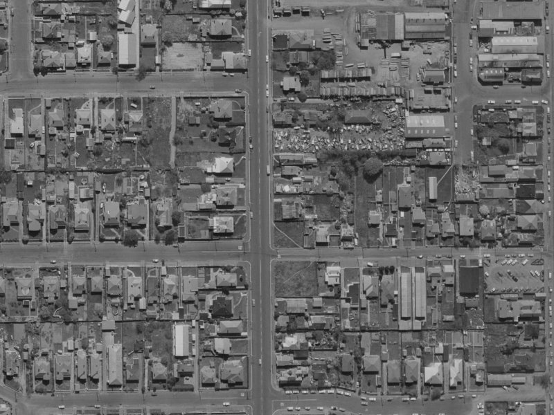 82E Antigua Street from the air, 1970-1974
