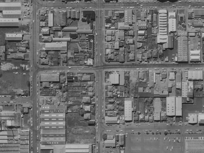 42 Durham St South from the air, 1970-1974