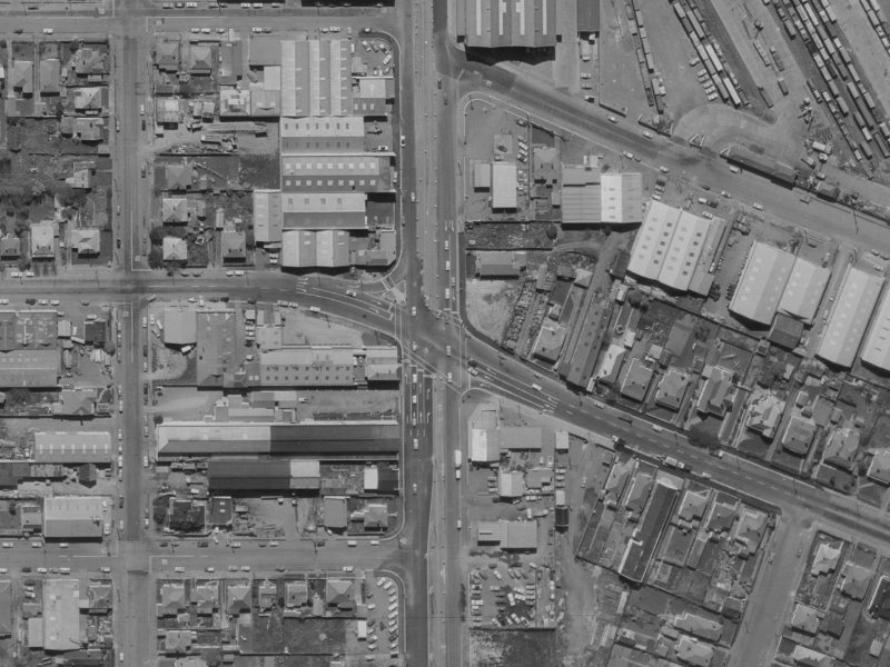 208 Waltham Road from the air, 1970-1974
