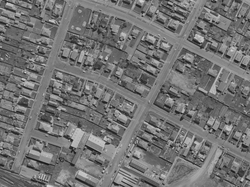 22 Laurence Street from the air, 1970-1974