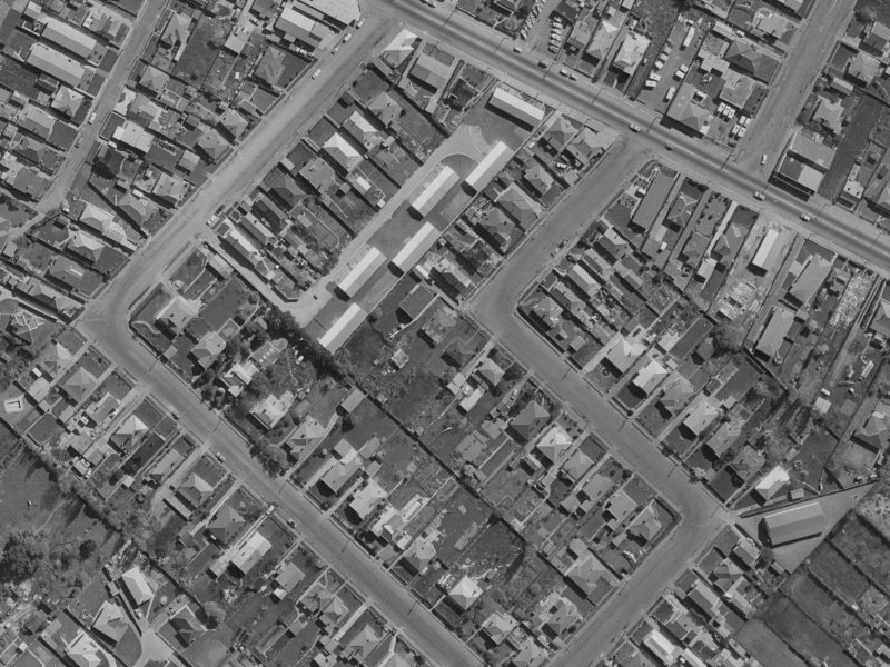 18 Dampier Street from the air, 1970-1974