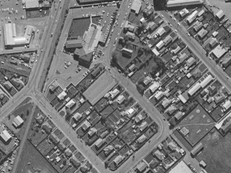 20 Tower Street from the air, 1970-1974