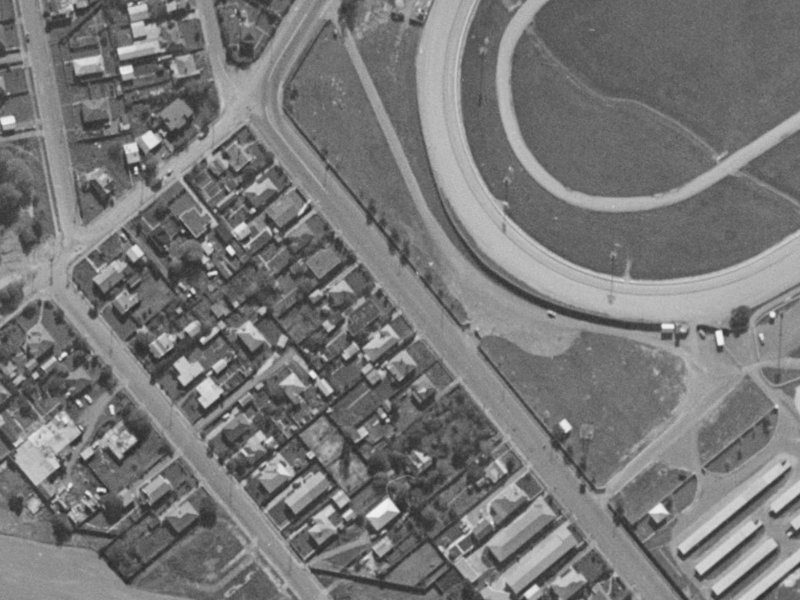 83 Wrights Road from the air, 1970-1974