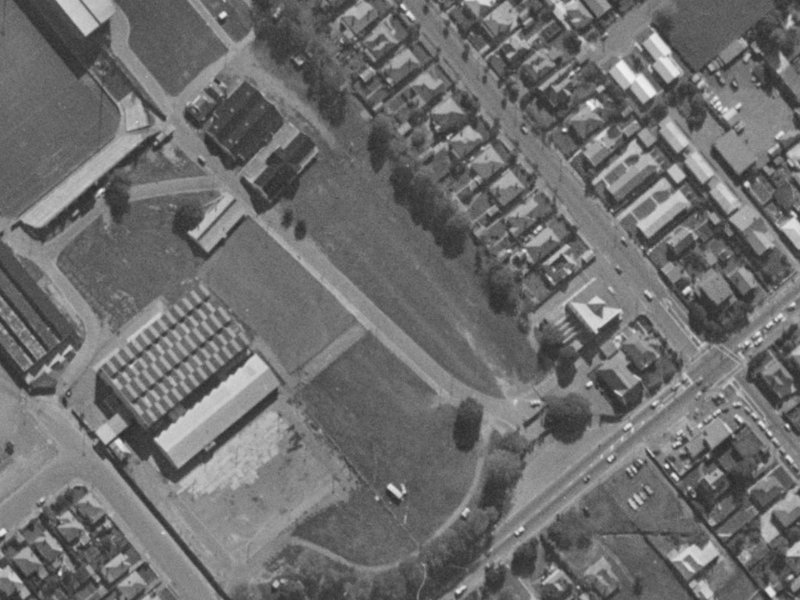 28 Parade Court from the air, 1970-1974