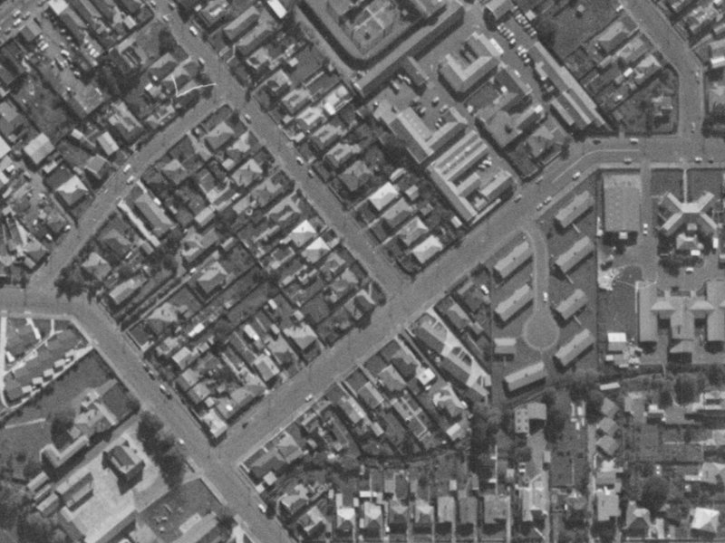 42 Parlane Street from the air, 1970-1974