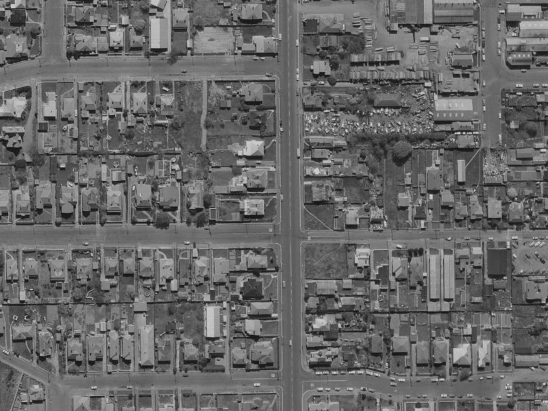 93 Burke Street from the air, 1970-1974