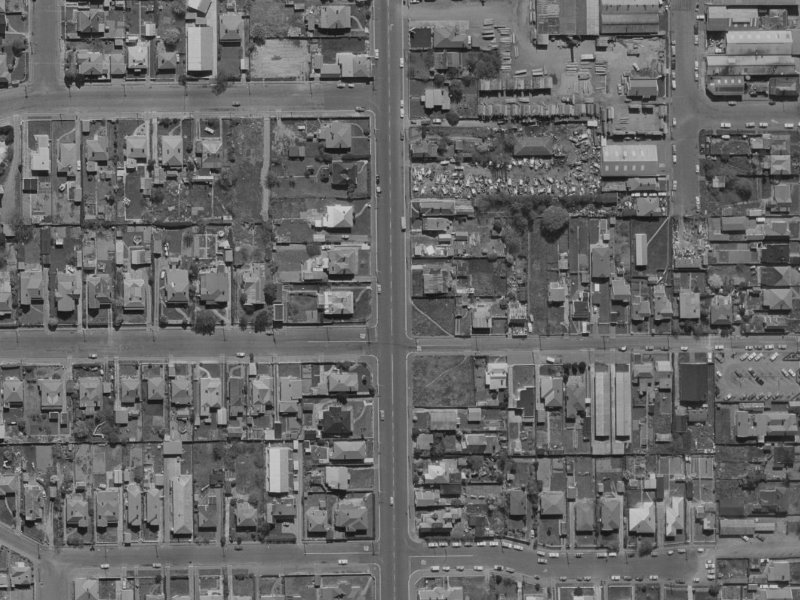 82A Antigua Street from the air, 1970-1974