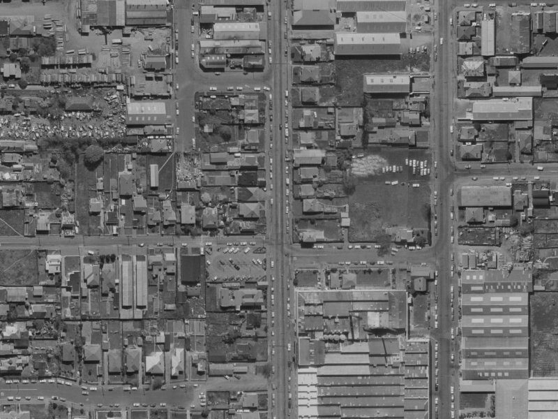 52 Montreal Street from the air, 1970-1974