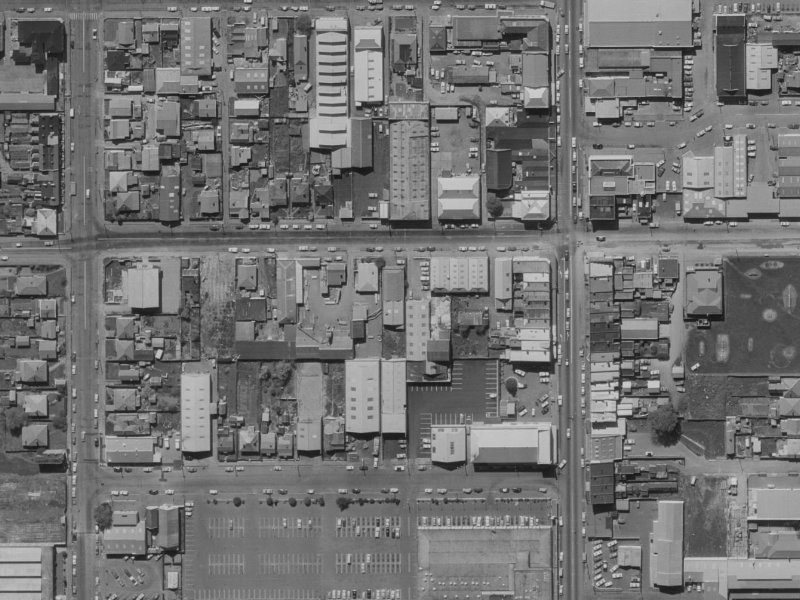 50 Wordsworth Street from the air, 1970-1974