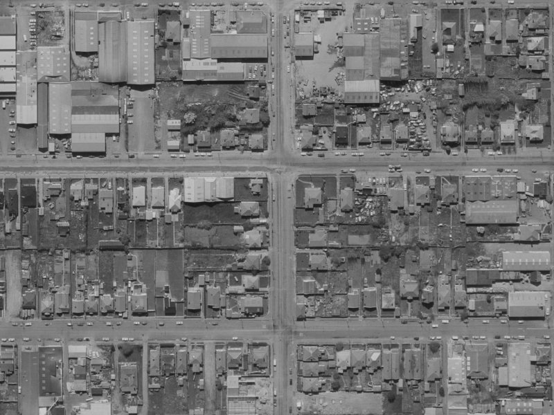 47 Gasson Street from the air, 1970-1974