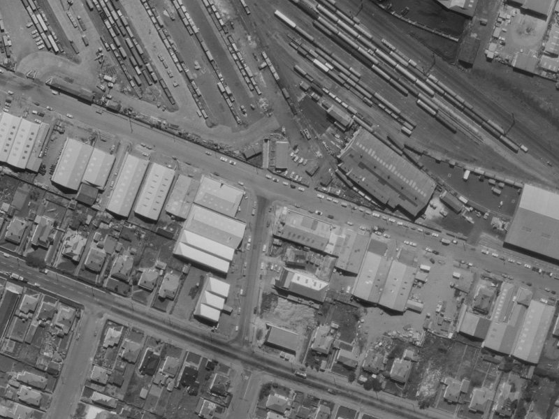 82 Thackeray Street from the air, 1970-1974