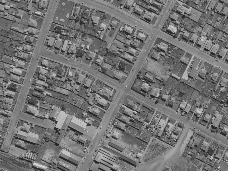 24 Laurence Street from the air, 1970-1974