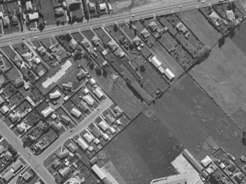 20 Ruakaka Street from the air, 1970-1974
