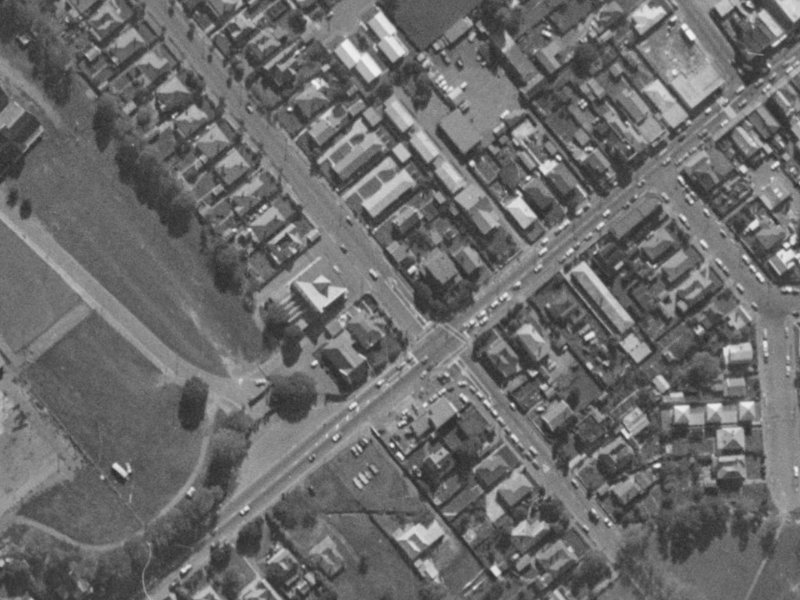 1-5 Whiteleigh Avenue from the air, 1970-1974