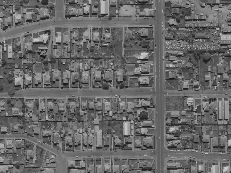 81 Burke Street from the air, 1970-1974