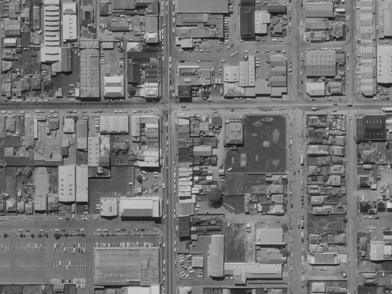 394 Colombo Street from the air, 1970-1974