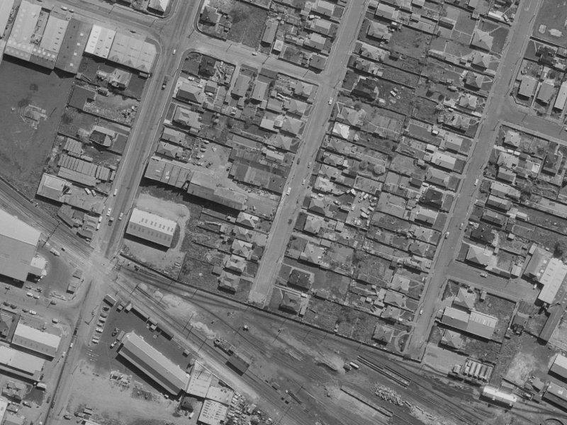 16 Barbour Street from the air, 1970-1974