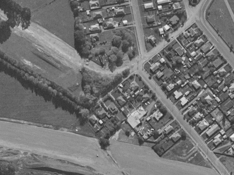 10A Halls Place from the air, 1970-1974