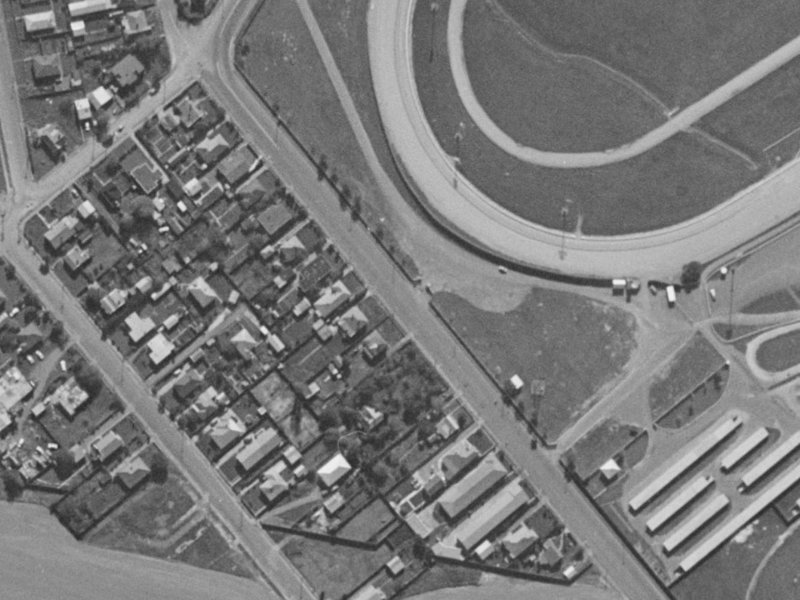 79 Wrights Road from the air, 1970-1974