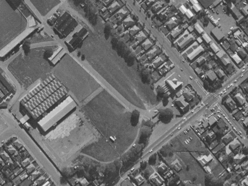 20 Parade Court from the air, 1970-1974