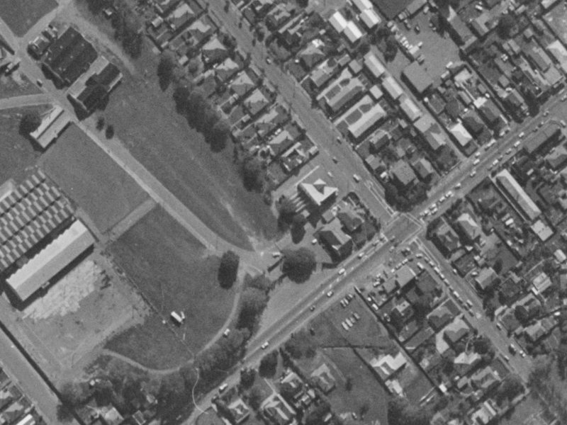 10 Parade Court from the air, 1970-1974