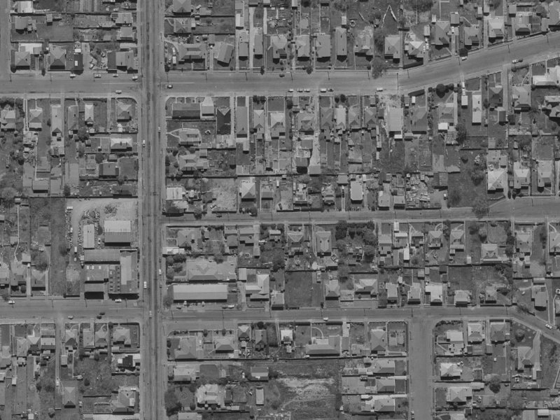 17A Burke Street from the air, 1970-1974
