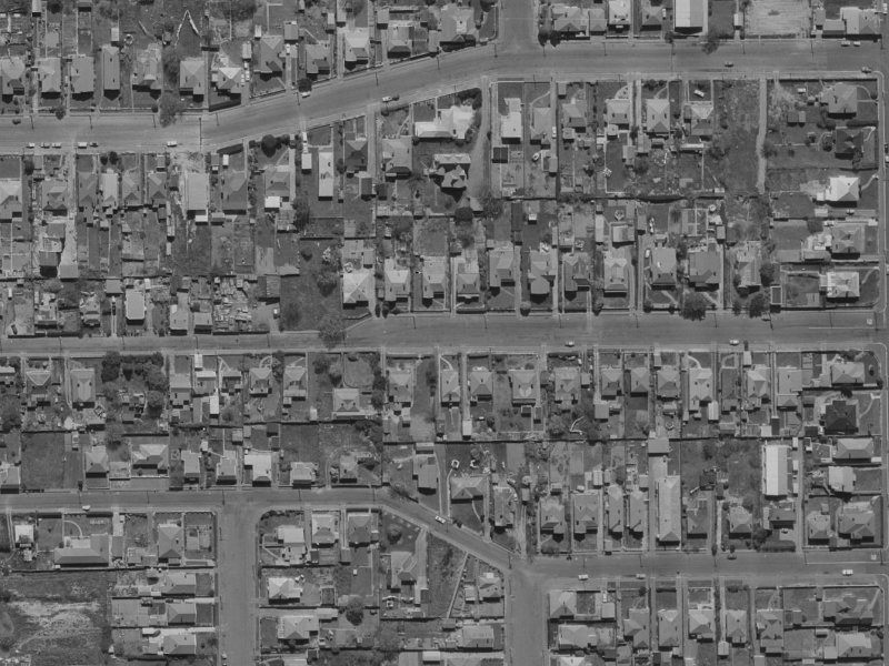 Burke Street from the air, 1970-1974