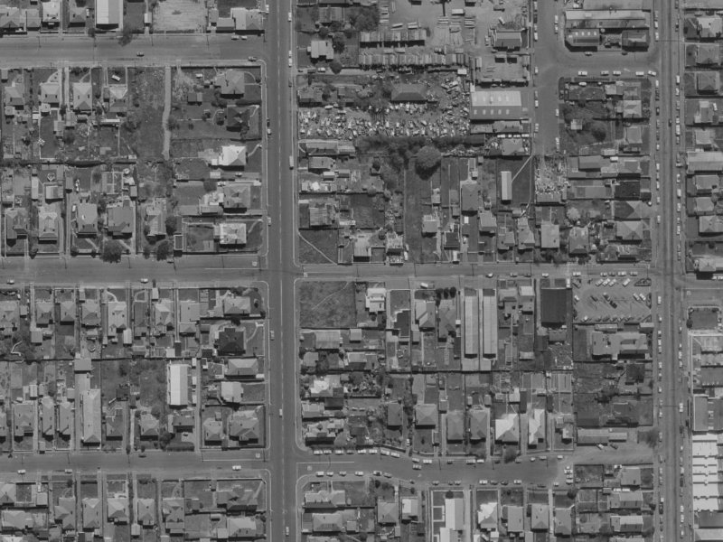 101 Burke Street from the air, 1970-1974