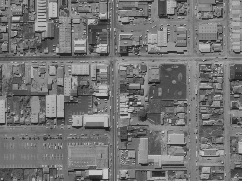390 Colombo Street from the air, 1970-1974