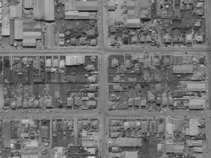 44 Gasson Street from the air, 1970-1974