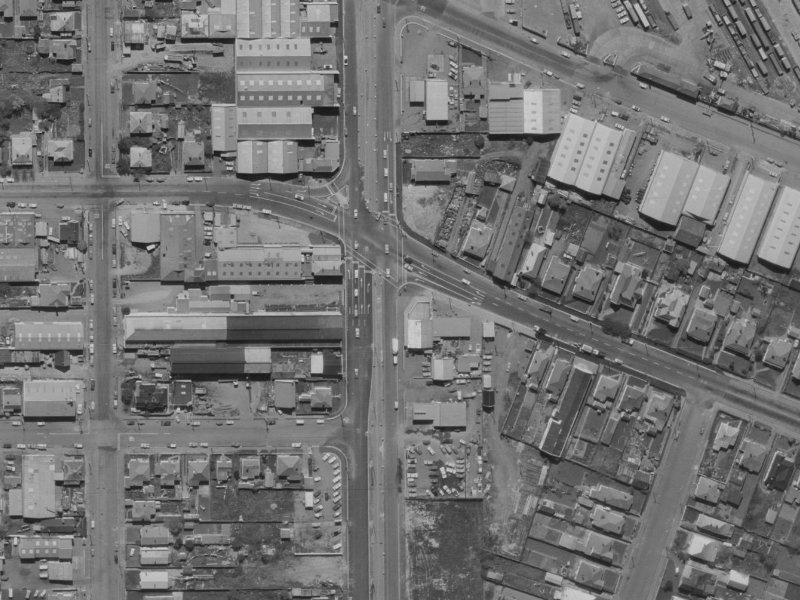 206 Waltham Road from the air, 1970-1974
