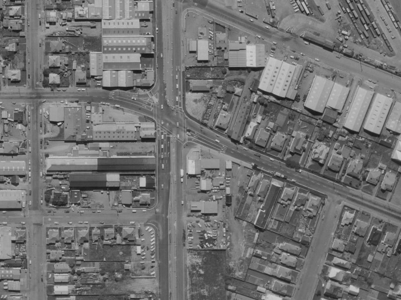 206 Waltham Road from the air, 1970-1974