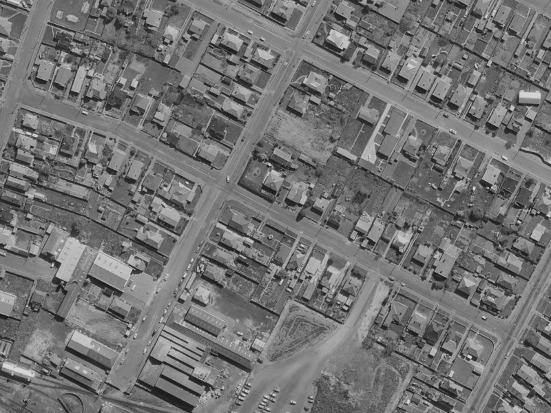 Laurence Street from the air, 1970-1974