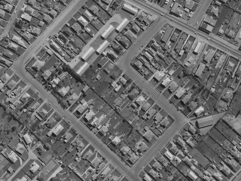 22a Dampier Street from the air, 1970-1974