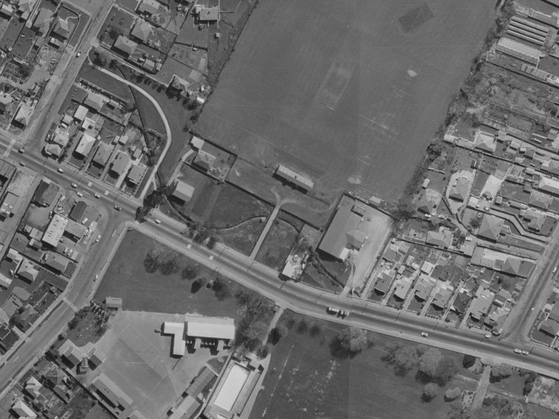 505 Ferry Road from the air, 1970-1974