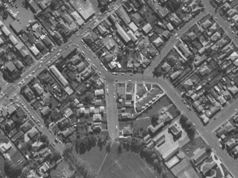 16 Meredith Street from the air, 1970-1974