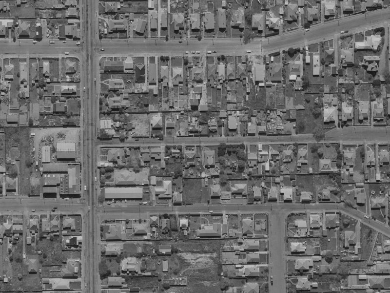 18 Burke Street from the air, 1970-1974
