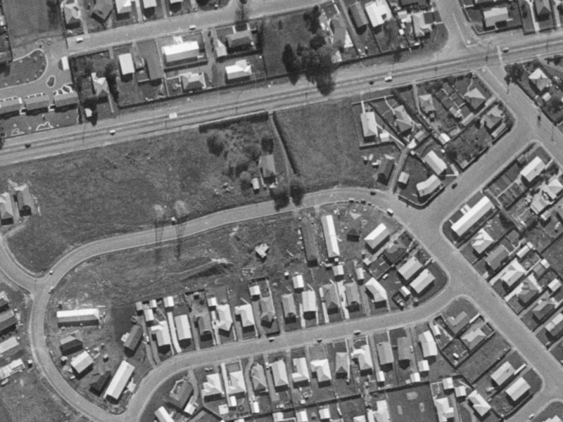 74 Denise Crescent from the air, 1970-1974