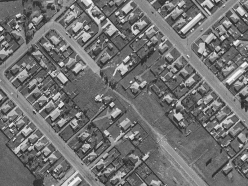 39A Oakhampton Street from the air, 1970-1974