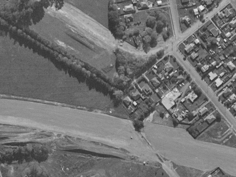 8 Halls Place from the air, 1970-1974