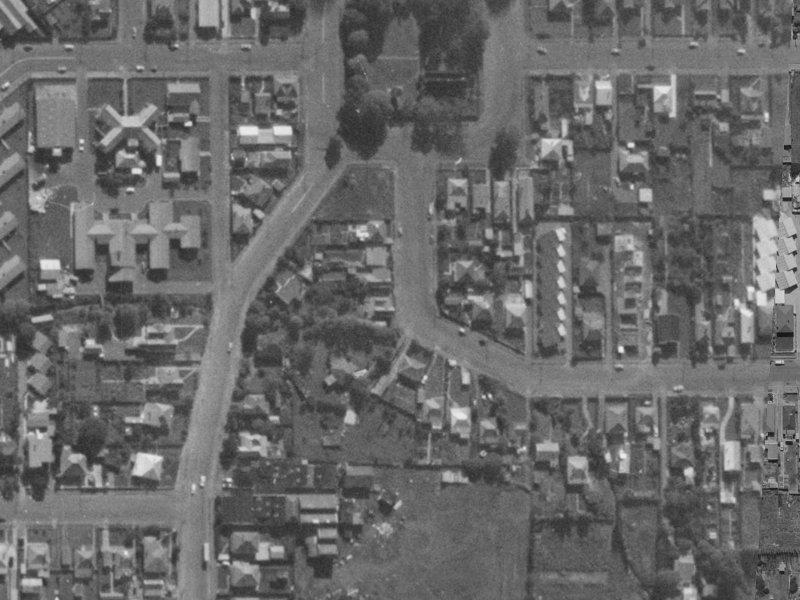 14 Ward Street from the air, 1970-1974