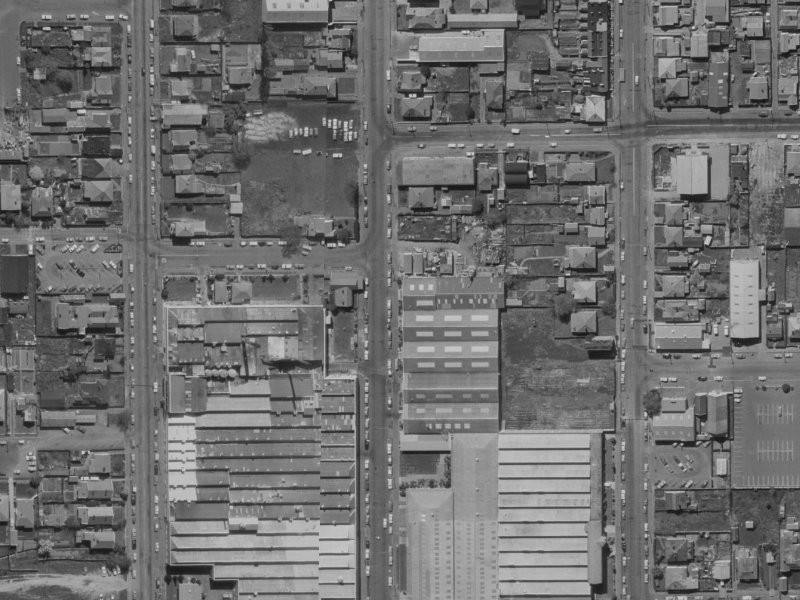 36 Orbell Street from the air, 1970-1974